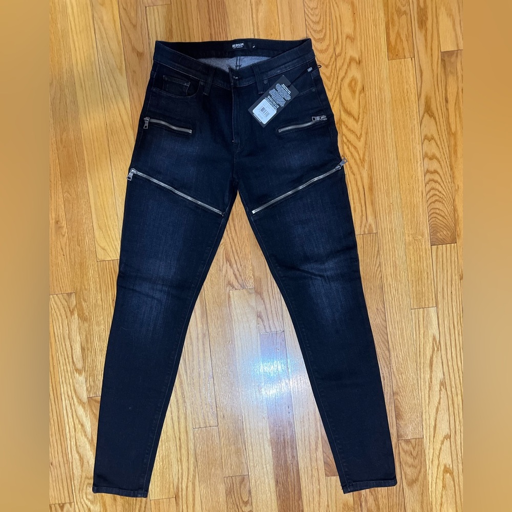 Women’s Hudson Jeans Zipper Thighs Washed Gray